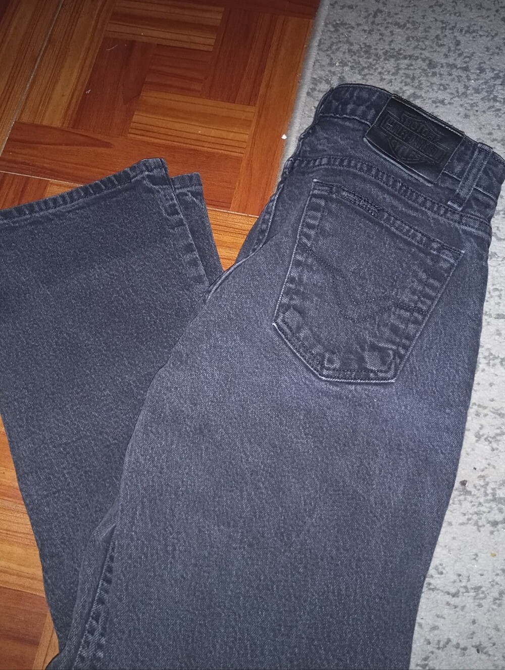 Harley-Davidson Washed Black Relaxed Jeans